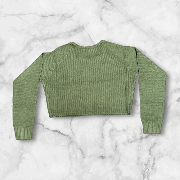 PrettyLittleThing Plus Sweater Size Khaki Cropped Knit XXL NWT - Picture 7 of 10